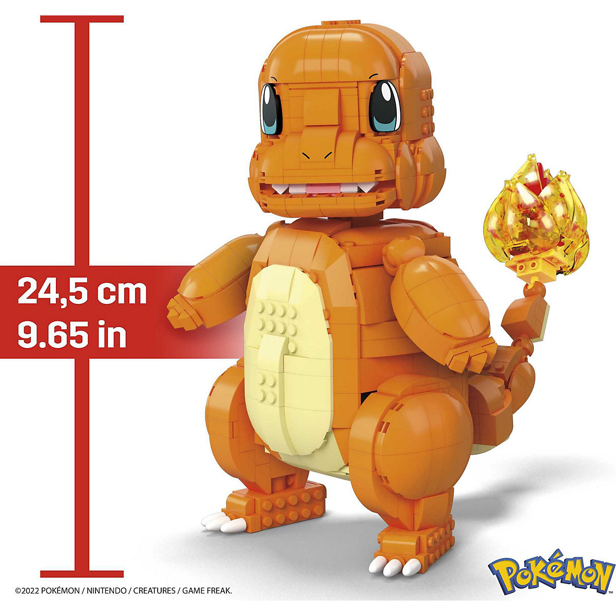 Mega Construx Pokémon Jumbo Glumanda Collector Figur (beweglich), Bauset