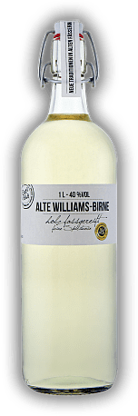 Birkenhof Alte Williamsbirne 1,0 Liter Birkenhof Alte Williamsbirne 1,0 Liter Harmonisches Destillat, in Cognacfässern gereift. 1	 Liter - Vol 40%