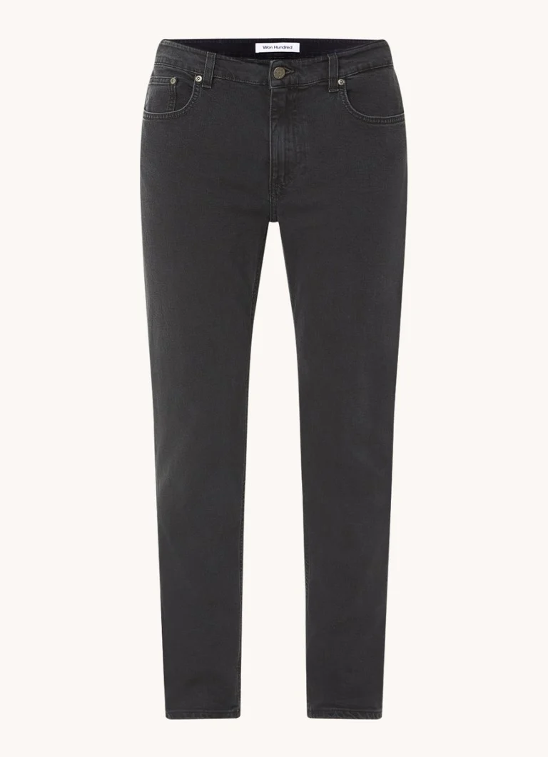 Blugi Won Hundred Dean Slim din bumbac organic spălat