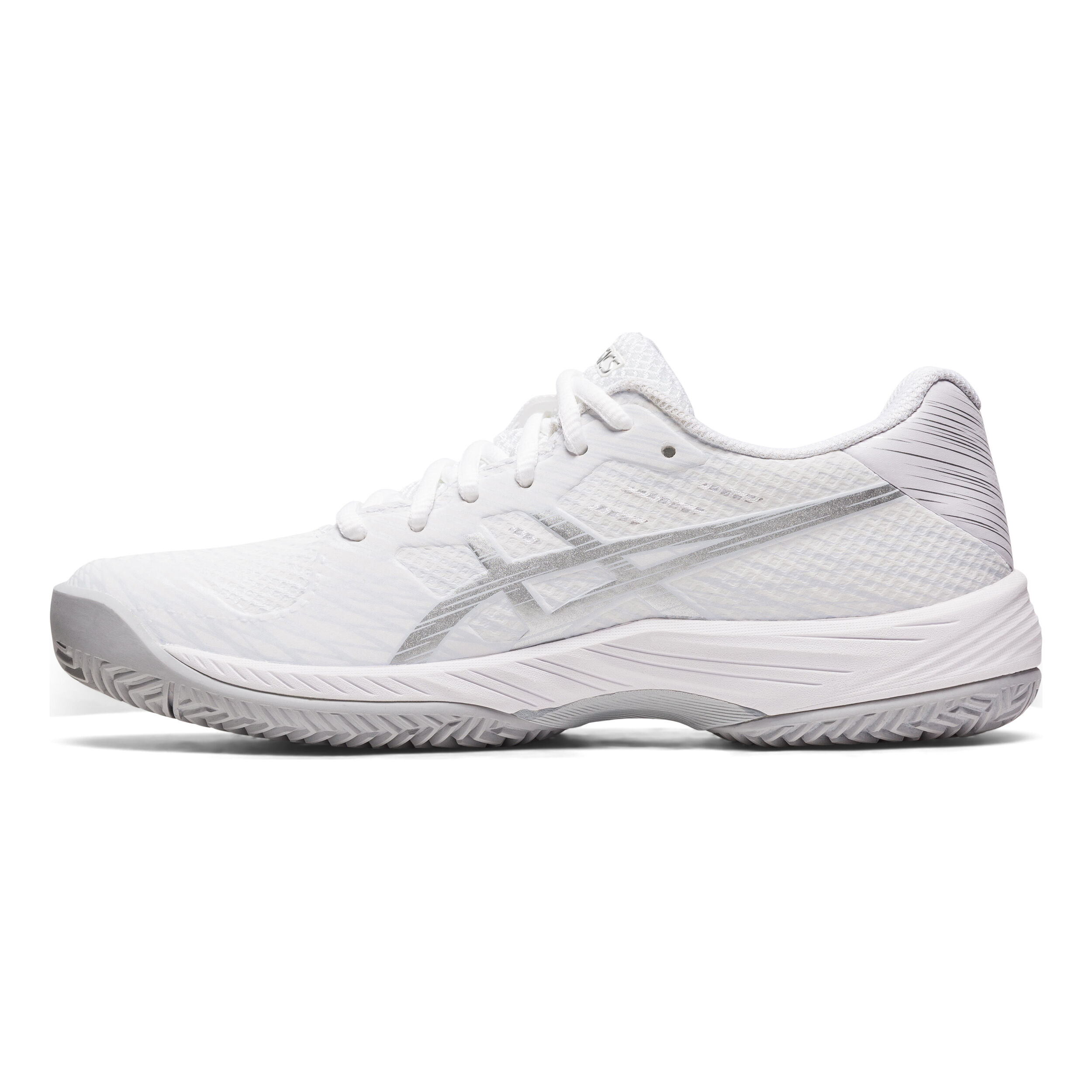 Gel-Game 9 Sandplatzschuh Damen - Weiß, Silber