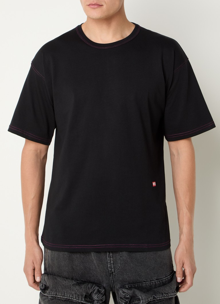 Tricou Diesel T-Boxt-R18 cu logo și imprimeu pe spate.