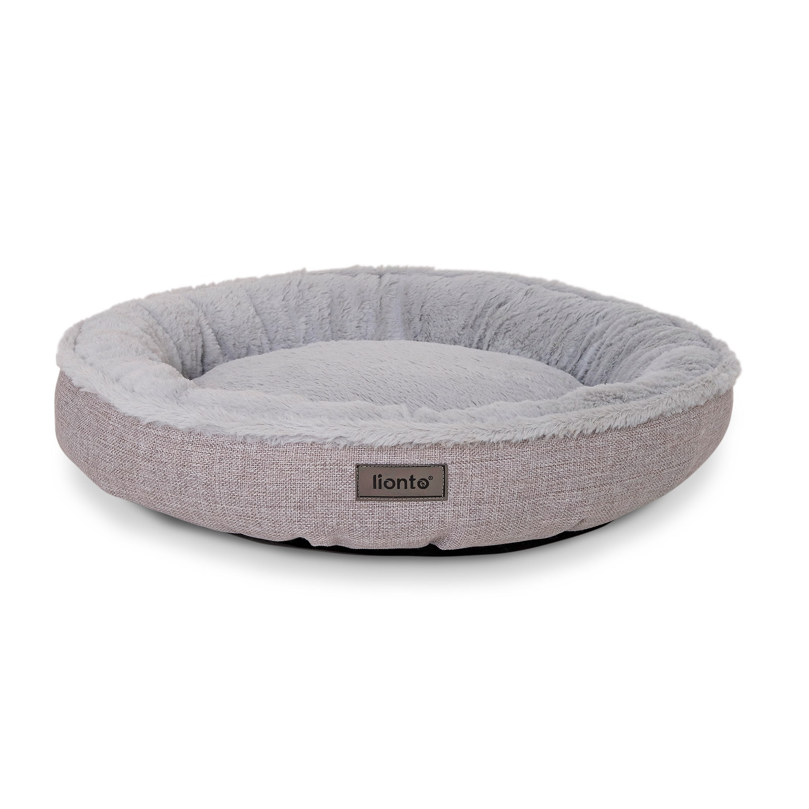 Lionto Hundebetten Lionto Rundes Hundebett grau S