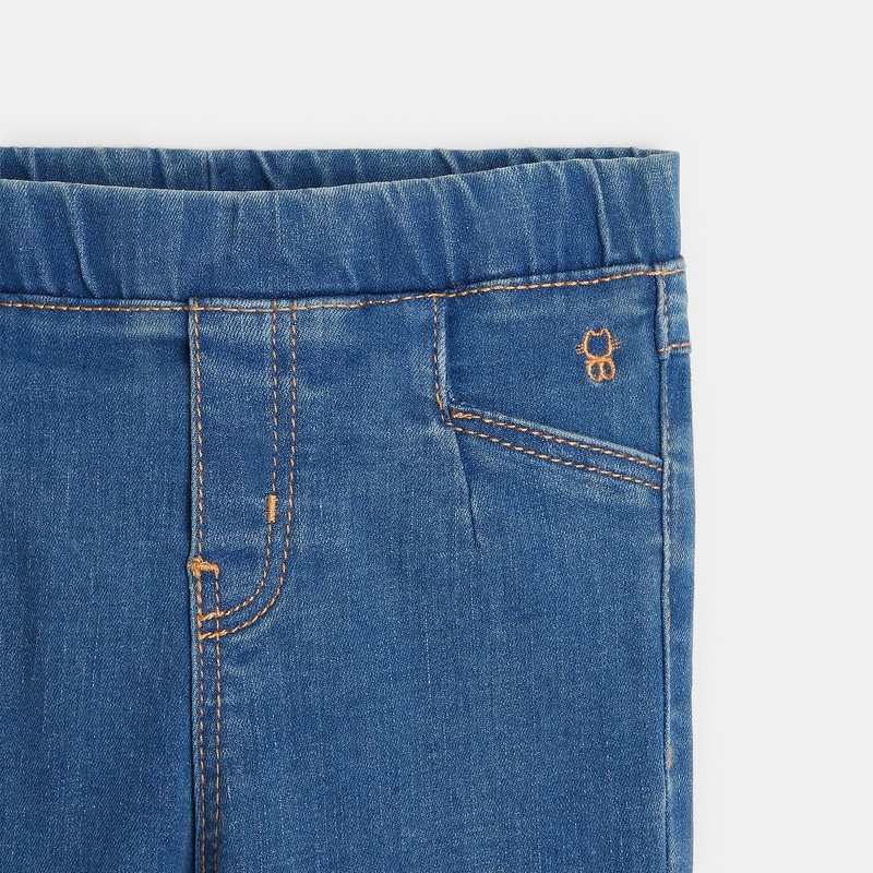 Jegging denim bleu bébé fille