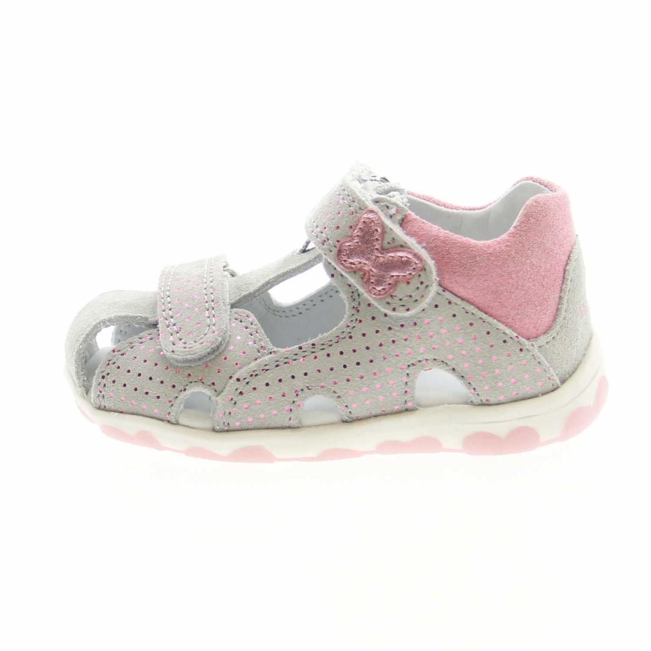 SUPERFIT Jungen Sandalen grau FANNI,HELLGRAU/ROSA