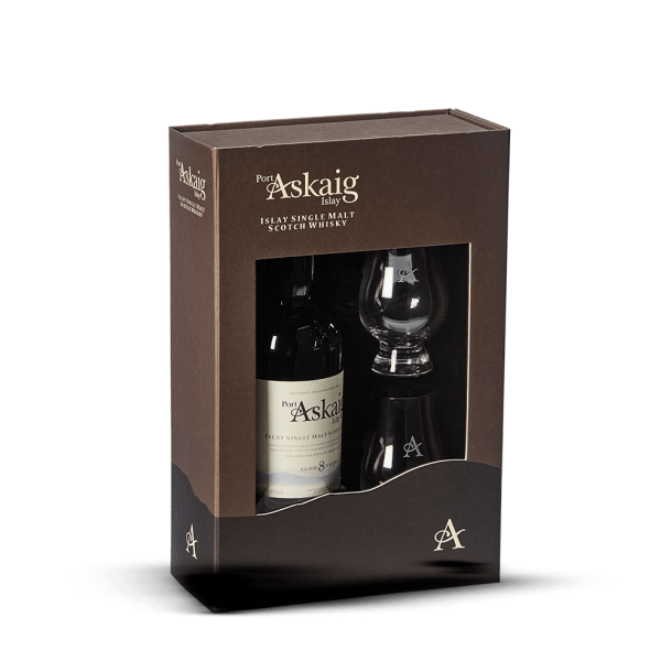 Coffret Port Askaig 8 ans + 2 verres