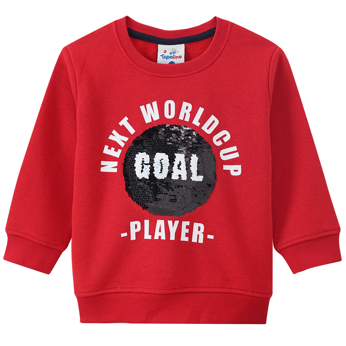 Jungen Sweatshirt mit Wendepailletten