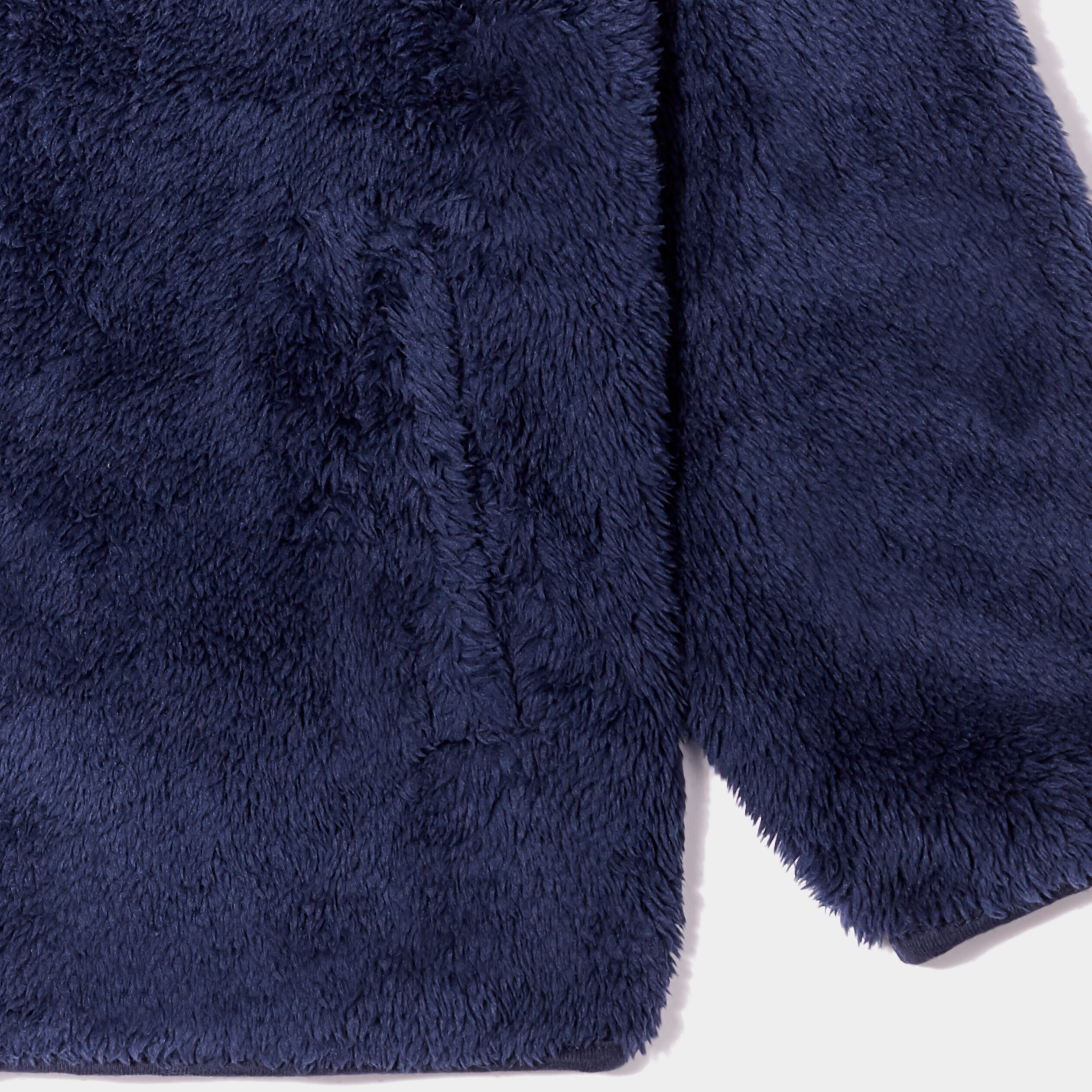Gilet fausse fourrure col camionneur bleu marine garçon | La Halle