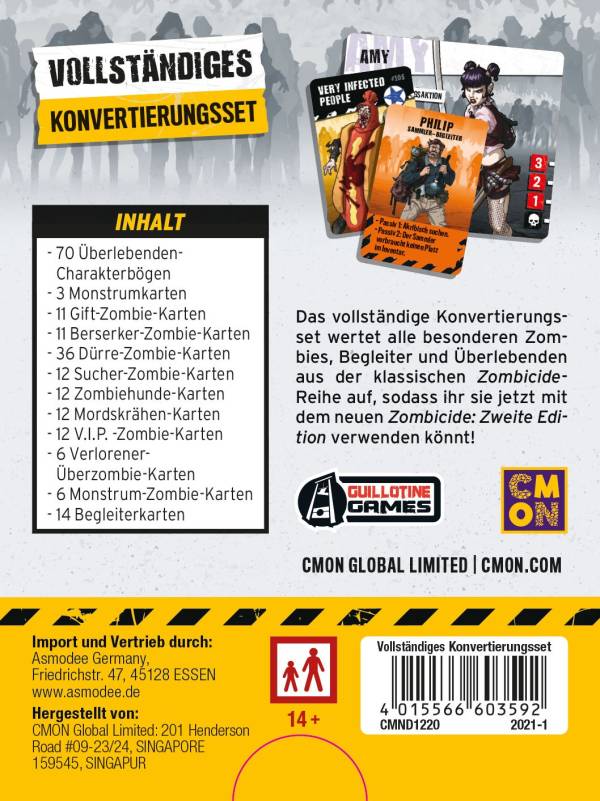 Zombicide 2. Edition – Vollständiges Konvertierungsset (Erw.)