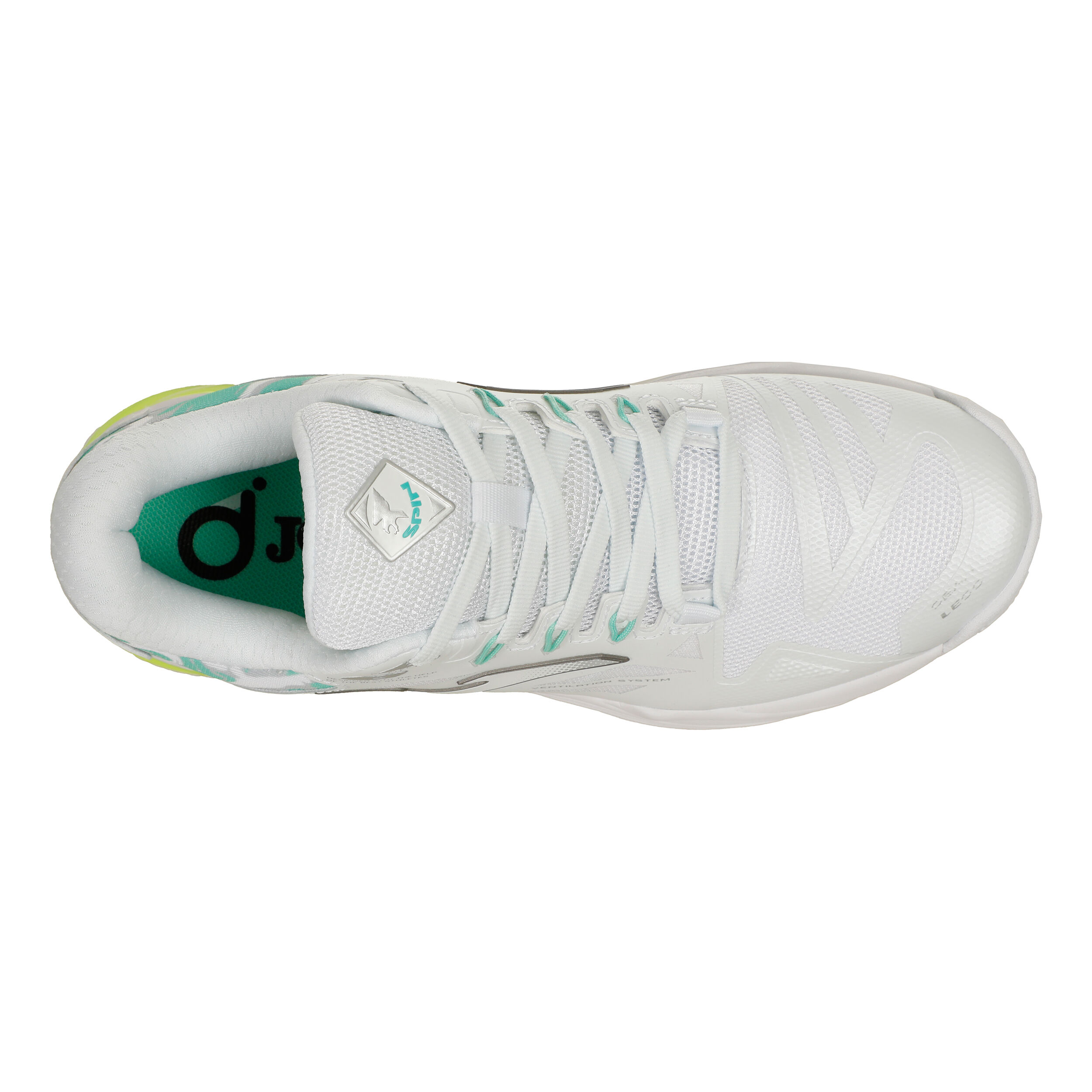 SPIN Padelschuh Damen - Weiß, Grün