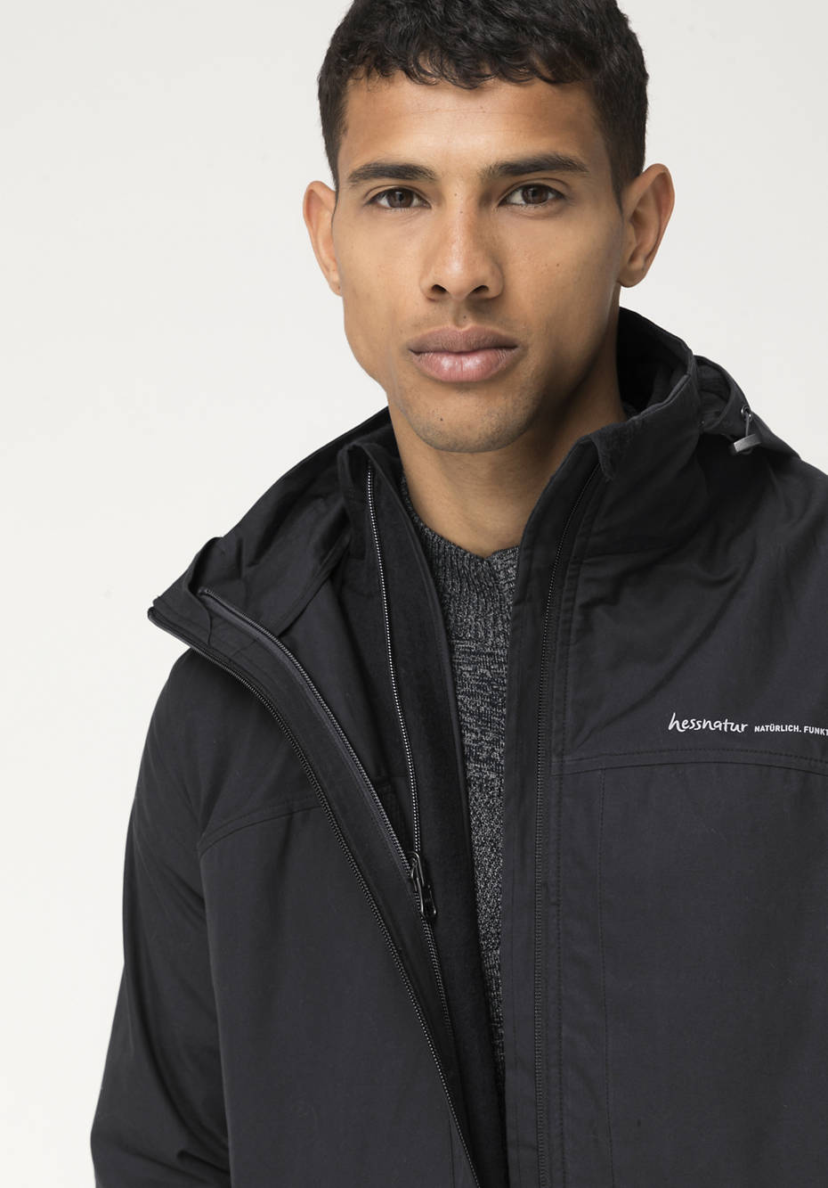 3-in-1 Jacke Nature Shell aus reiner Bio-Baumwolle