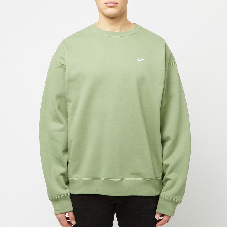 NIKE Solo Swoosh Fleece Crew oil green/white