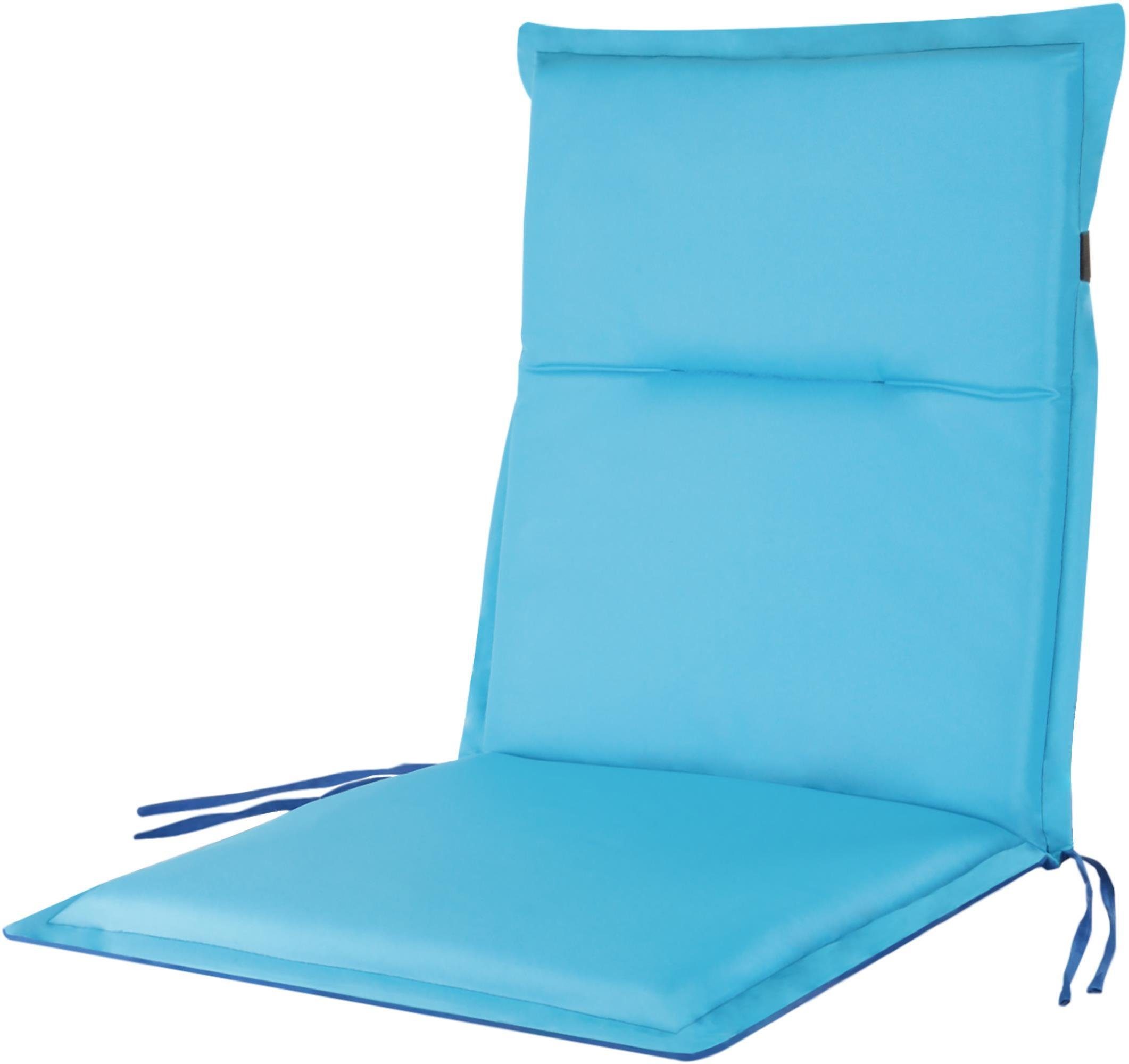 Aspero Sitzauflage 6 Niedriglehner Stuhlauflagen, wendbare Outdoor Auflage