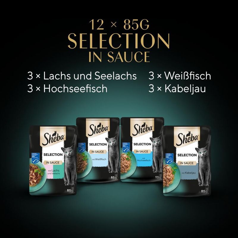 Sparpaket Sheba Varietäten Frischebeutel 48 x 85 g