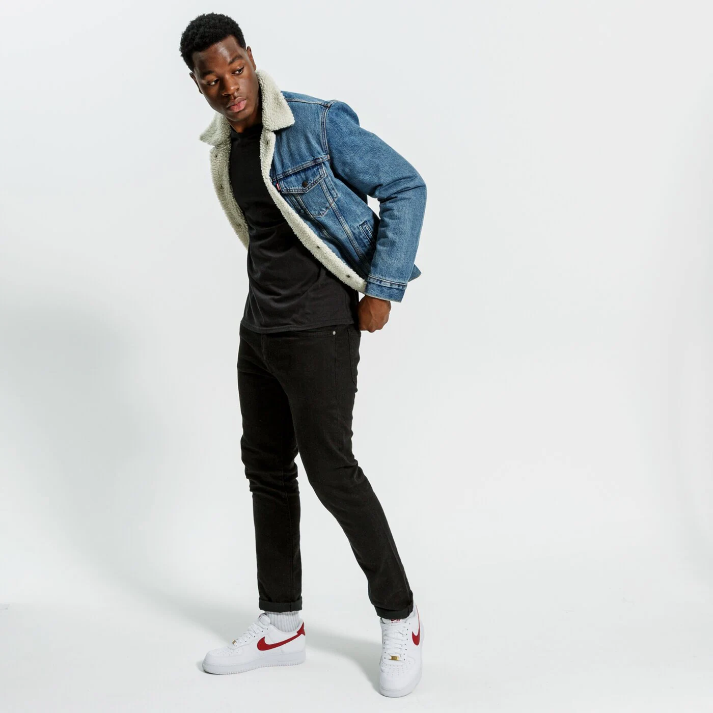 LEVI'S JACKE TYPE 3 SHERPA TRUCKER Blau