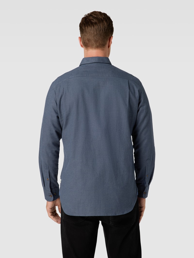 Flanellhemd mit Button-Down-Kragen in graphit