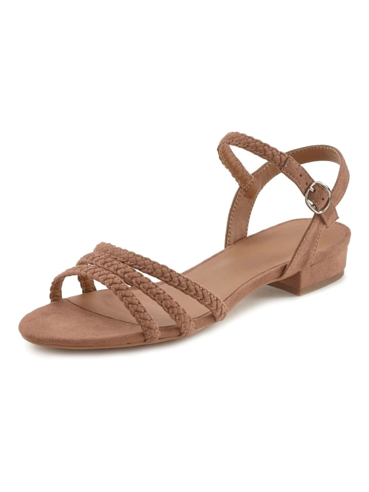 LASCANA Sandale in taupe günstig kaufen