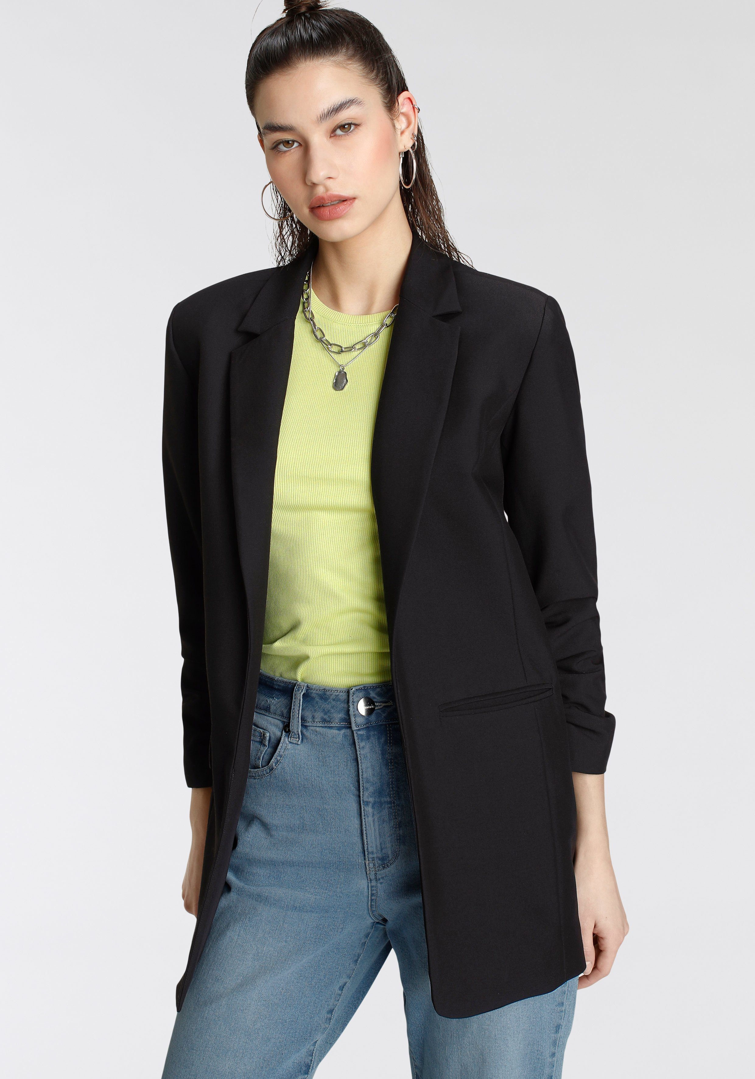 Tamaris Longblazer mit gerafften Ärmeln