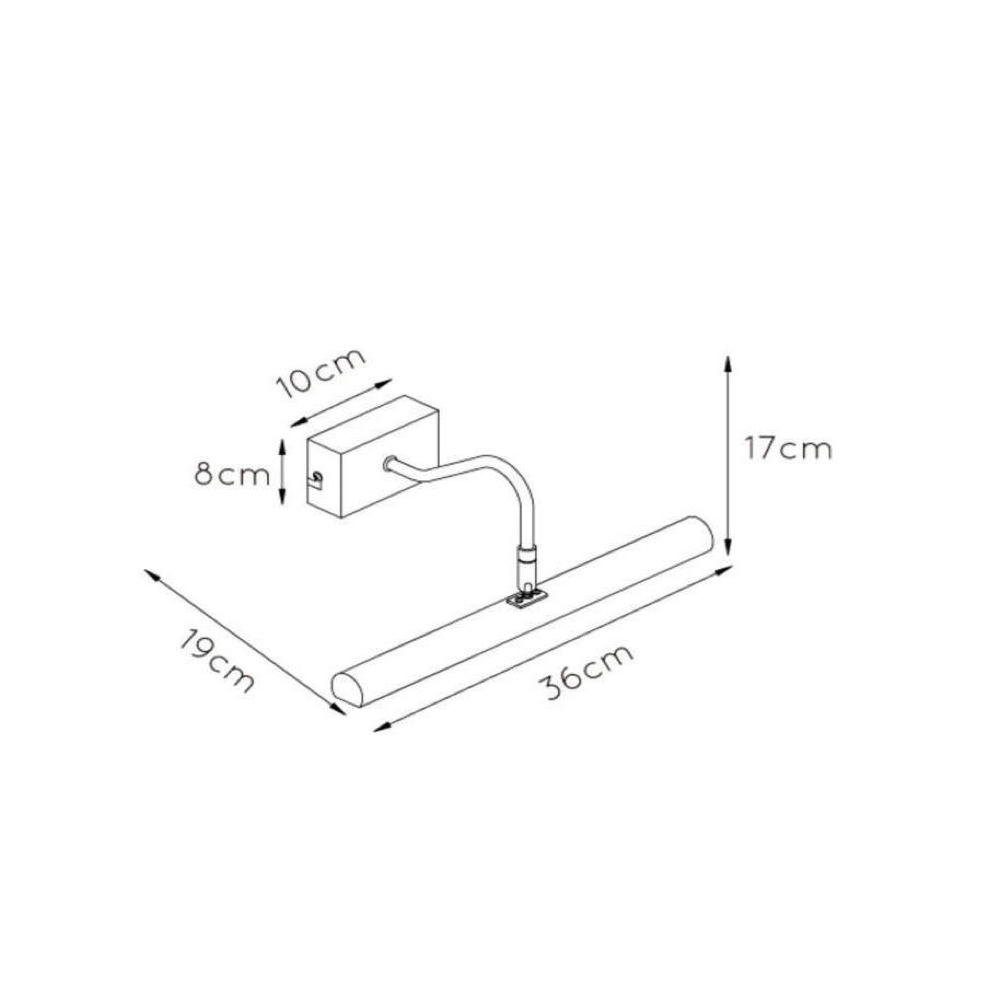 click-licht Wandleuchte Bilderleuchte Vinz in Schwarz G9 2-flammig 360mm, keine Angabe, Leuchtmittel enthalten: Nein, warmweiss, Wandleuchte, Wandlampe, Wandlicht