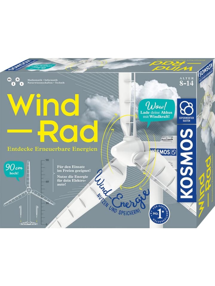 Kosmos Experimentierset Wind-Rad, Outdoor Modell, 90cm hoch, 8-14 Jahre günstig kaufen onesize