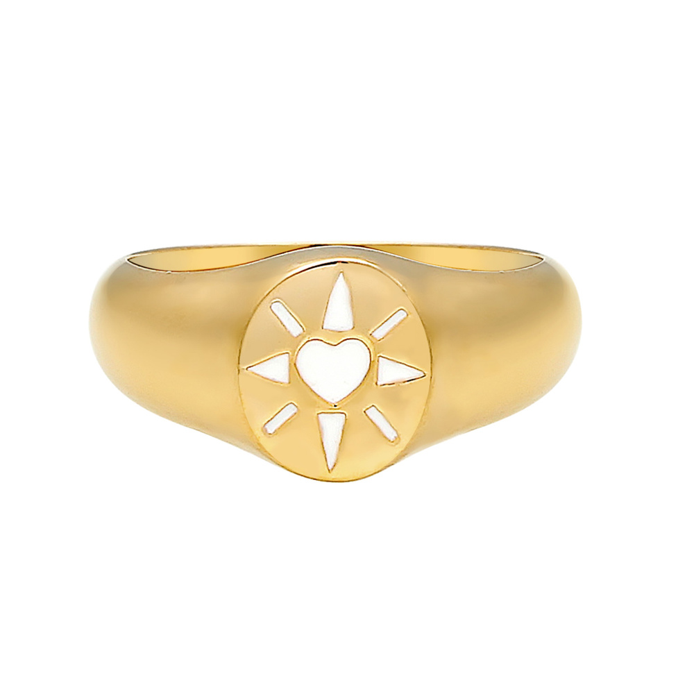 Elli Elli Bague Femme Motif de Coeur Précieux en Argent Sterling 925 Sterling Bague