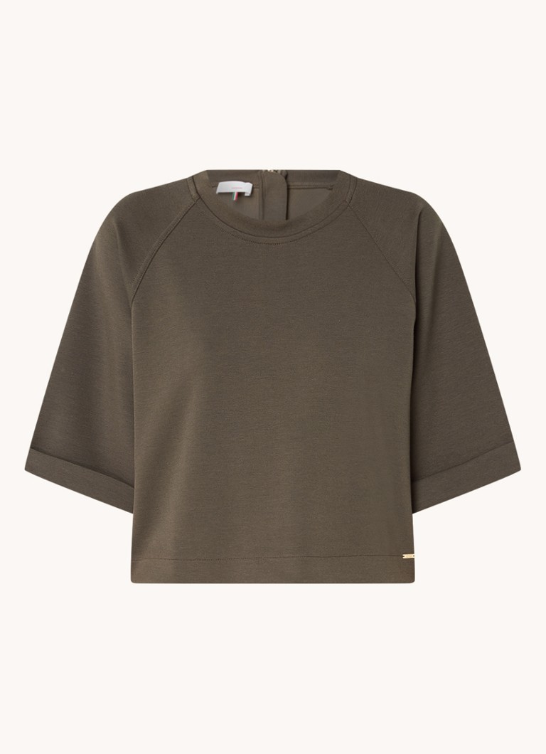 Cinque Ciine oversized crop τοπ με φερμουάρ