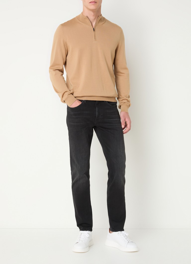 Blugi HUGO BOSS Delaware Slim Fit cu efect decolorat