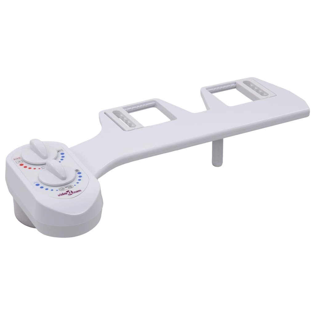 vidaXL Bidet Bidet-Aufsatz für Toilettensitz Heißes Kaltes Wasser Einzeldüse
