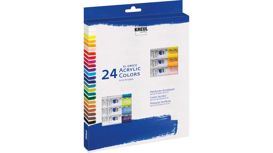 KREUL el Greco Acrylic Set 24 x 12 ml Tuben 288 ml