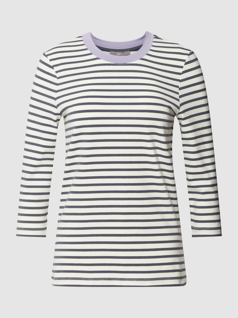 Longsleeve mit Streifenmuster in offwhite