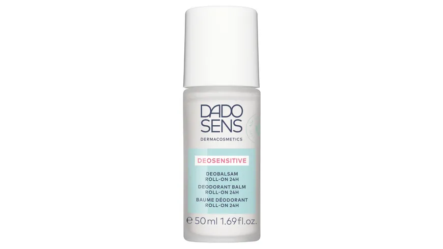 DADO SENS DEOSENSITIVE Deobalsam Roll-On 24H - bei empfindlicher Haut &Neurodermitis 50 ml