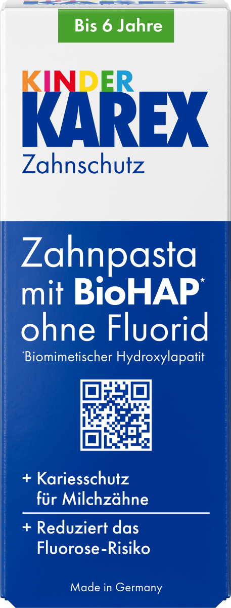 Zahnpasta Kinder, 0 bis 6 Jahre fluoridfrei, 50 ml