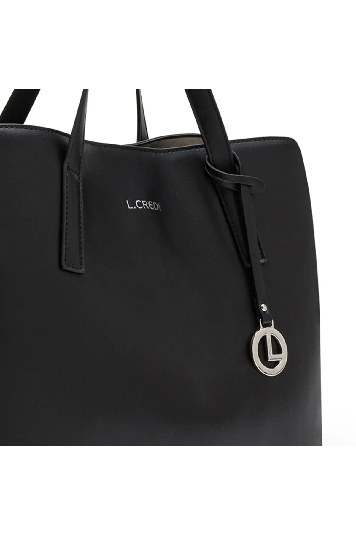 L.CREDI  Handtasche - Schwarz - Unifarben