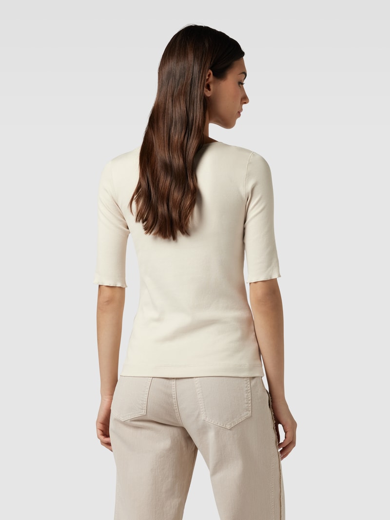 Longsleeve mit Rundhalsausschnitt in sand