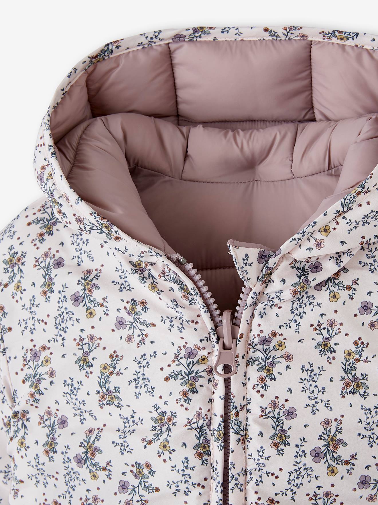 Doudoune bébé réversible bleu ardoise