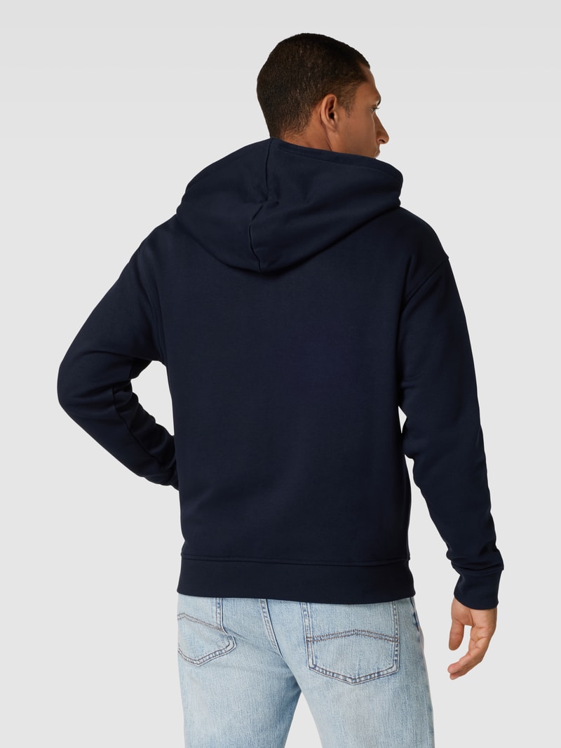Sweatjacke mit Kapuze in dunkelblau