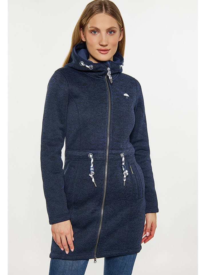 Schmuddelwedda Strickfleecemantel in Dunkelblau günstig kaufen