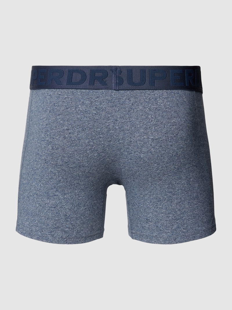 Trunks mit Label-Bund im 3er-Pack in hellblau meliert
