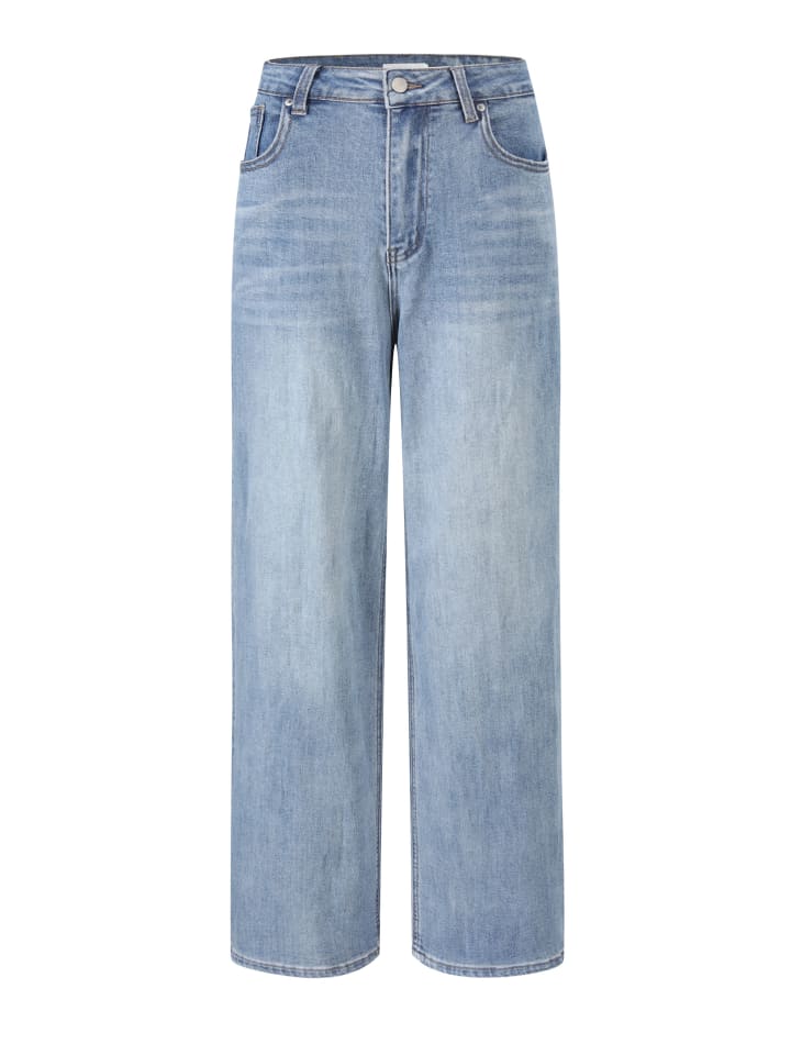 SASSYCLASSY Jeans mit weitem Bein in Blau günstig kaufen