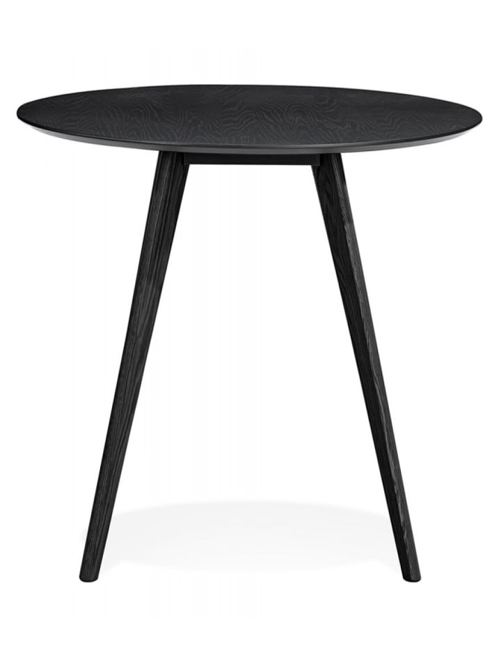 KADIMA DESIGN Esstisch Rund Schwarz 90x90x75 cm | Modernes Design in Schwarz günstig kaufen onesize