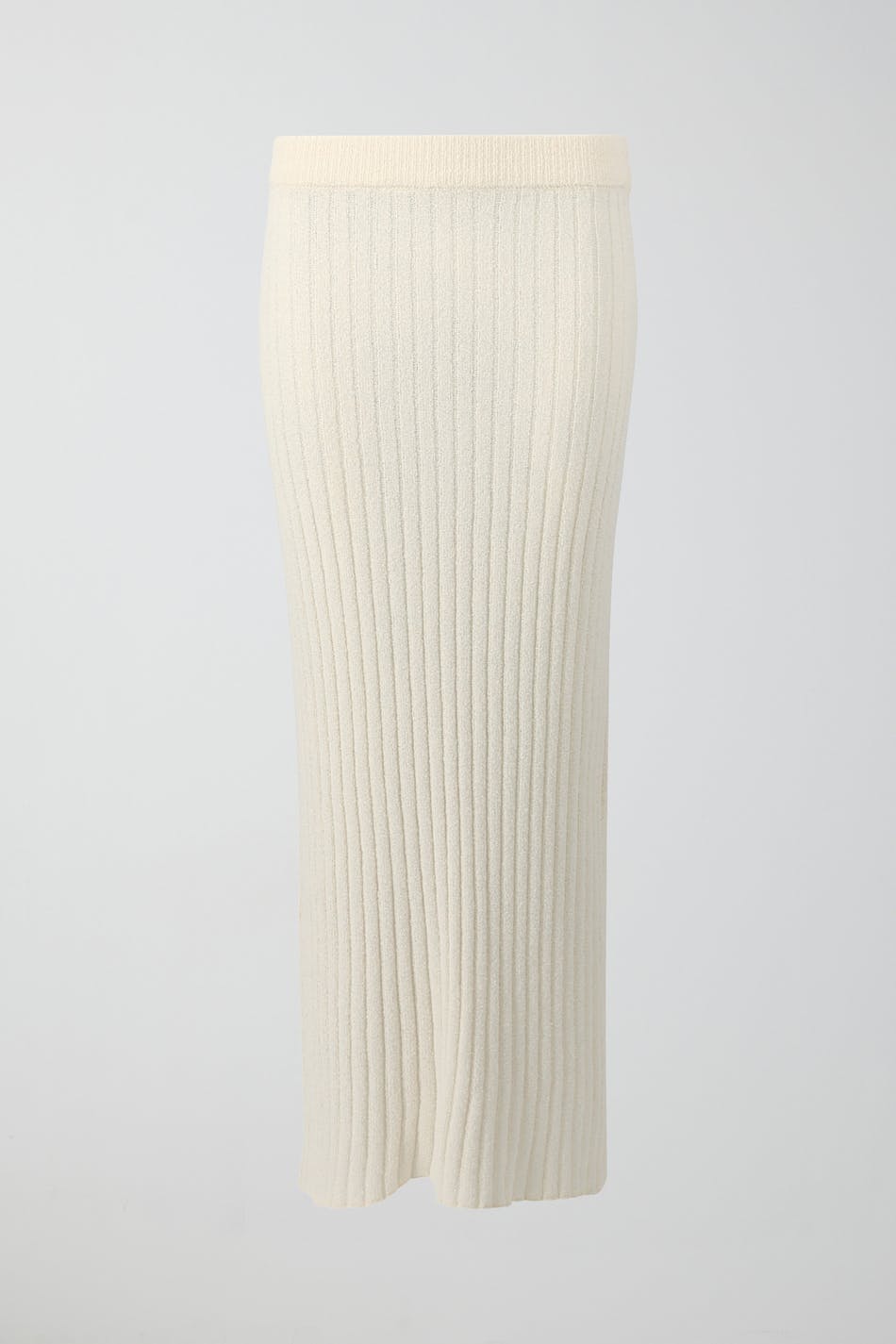 Knitted slit skirt