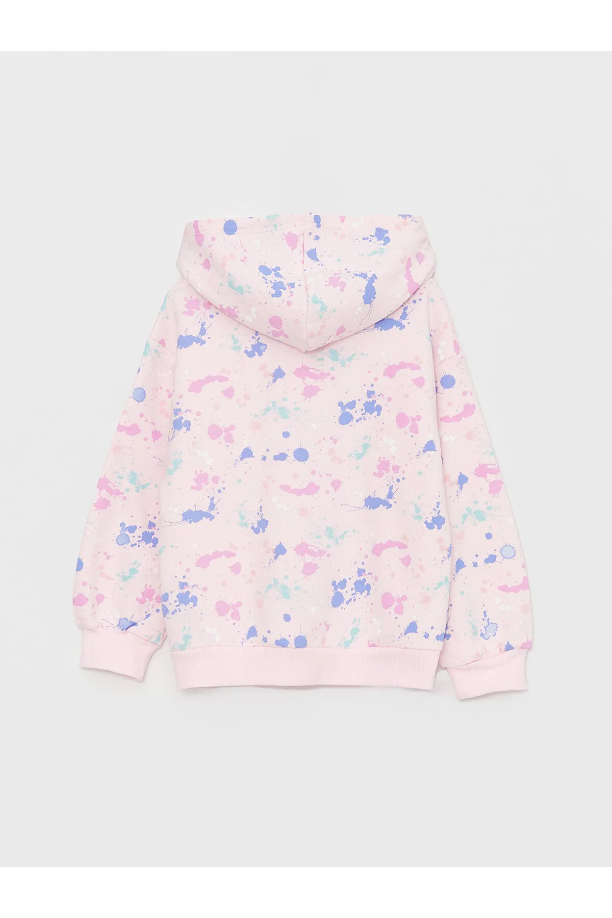 LC Waikiki  Bedruckter, langärmliger Kapuzenpullover für Mädchen