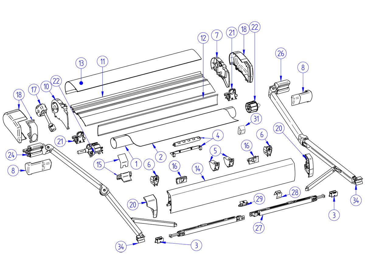 Thule Omnistor Endplatte rechts 9200