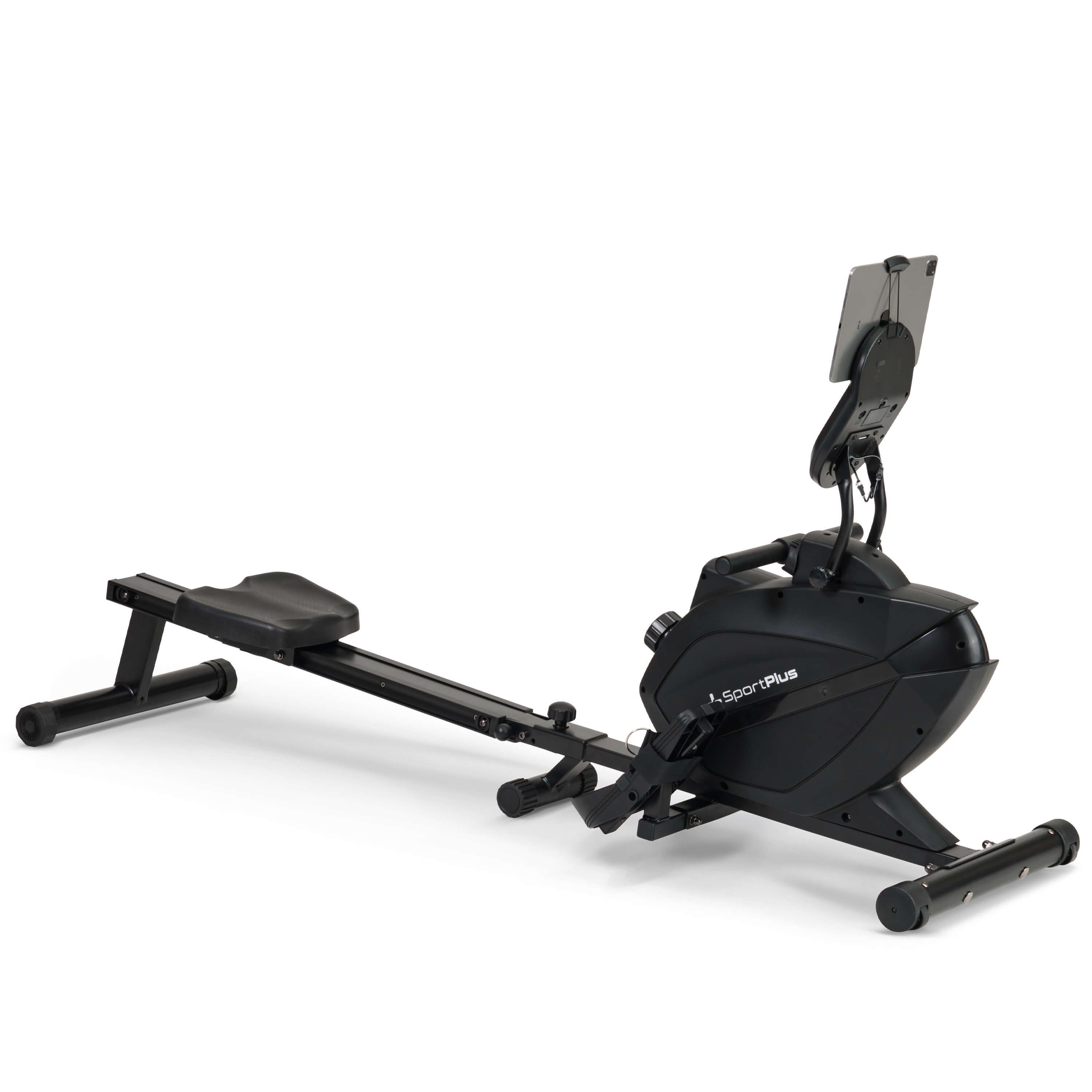 SportPlus Rudergerät SP-MR-1200-B/B-iE, Rudergerät, App Kompatibilität, klappbar, Magnet, 8 Widerstandsstufen