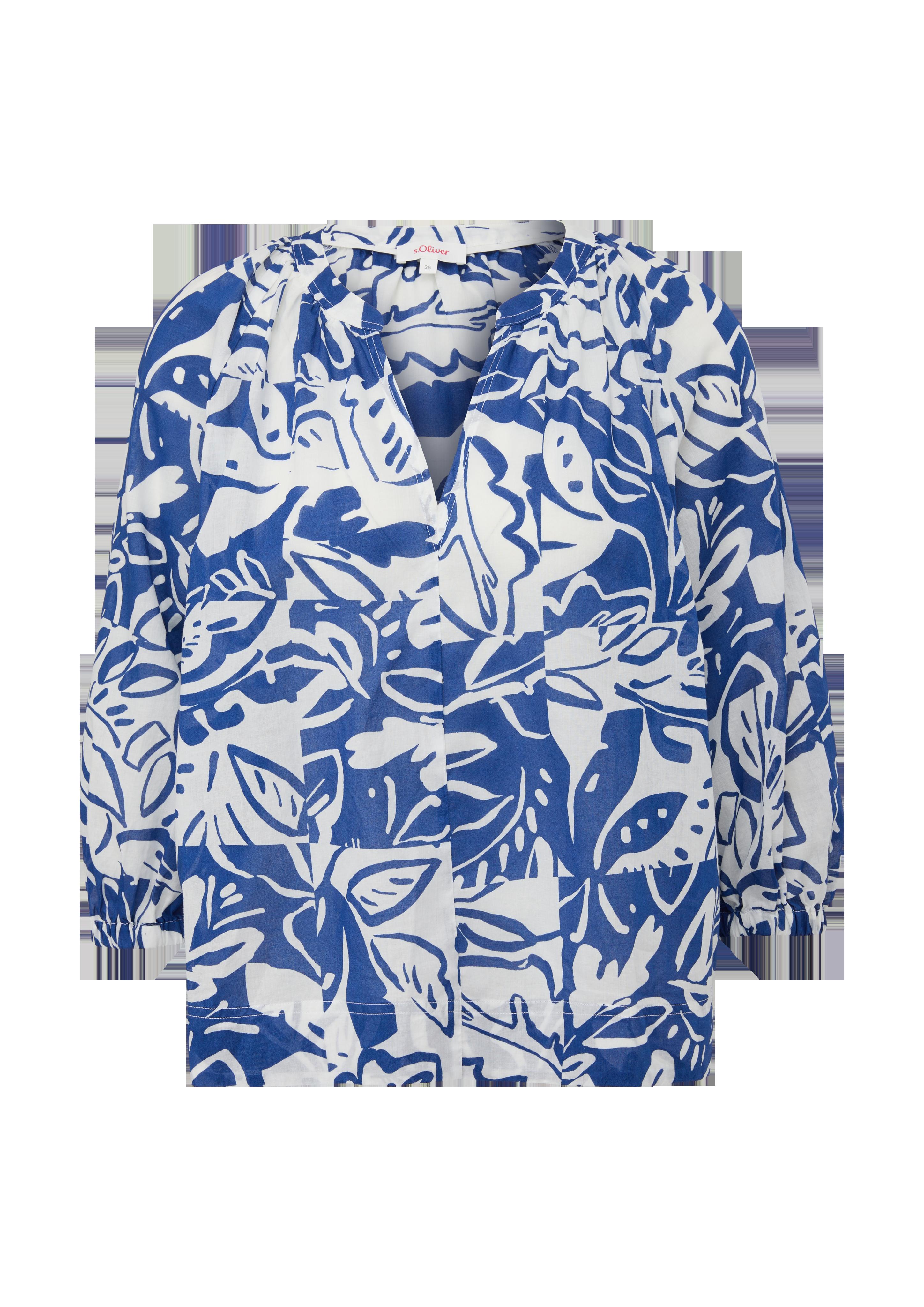 Baumwollbluse mit Raffung  2131751-56A0