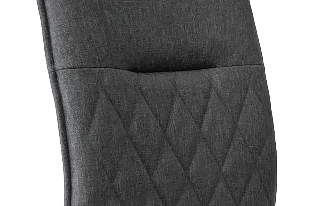 byLiving BELLA Schwinger, 2er-Set, Metall verchromt, Webstoffbezug grau
