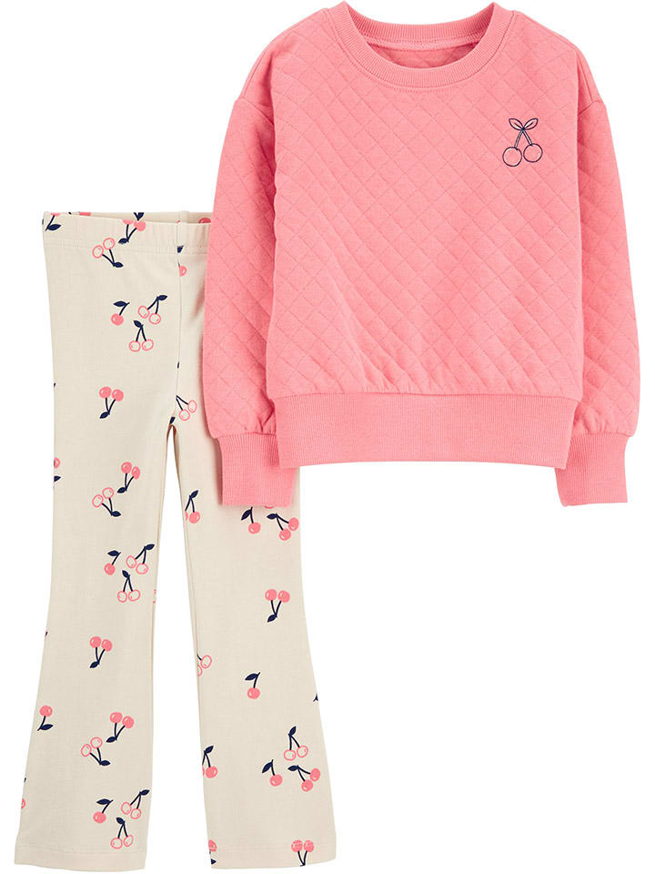 carter's 2tlg. Outfit in Weiß/ Rosa günstig kaufen