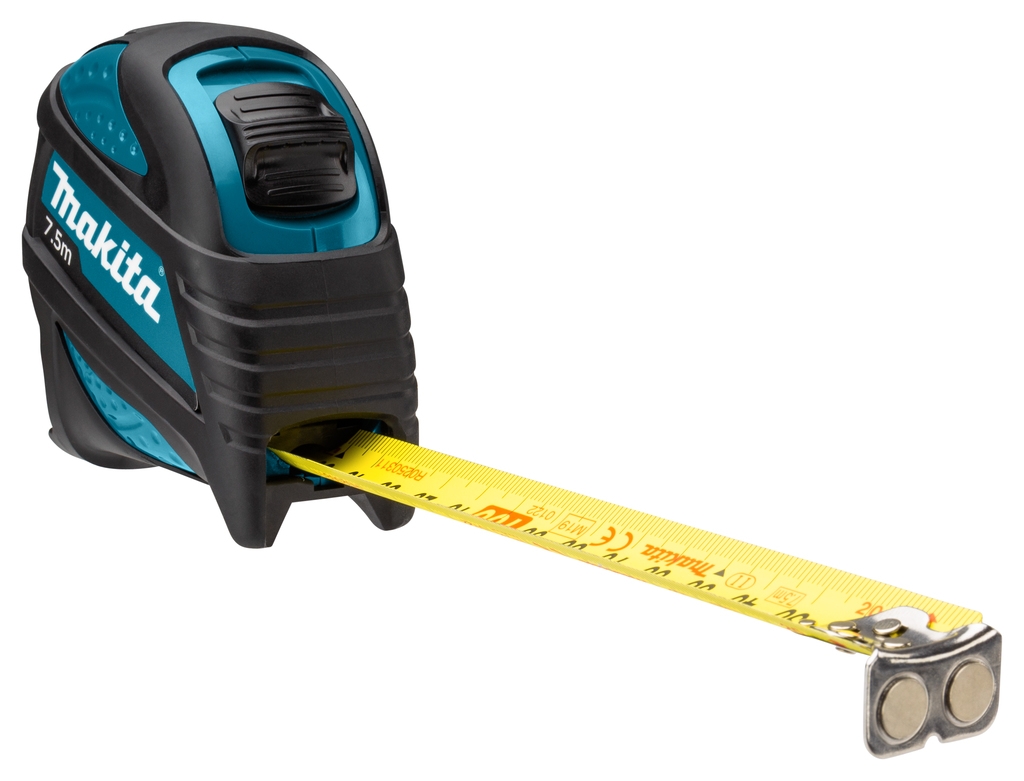 Makita Zubehör B-68513 Maßband 7,5 m x 25 mm, doppelseitig, Maße in mm