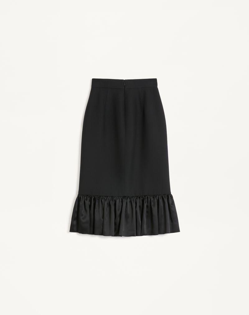 Crepe Couture Midi Nederdel
