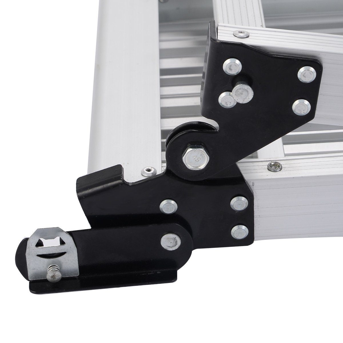 COSTWAY Arbeitsplattform, mit Antirutschmatten, bis 150kg, Alu