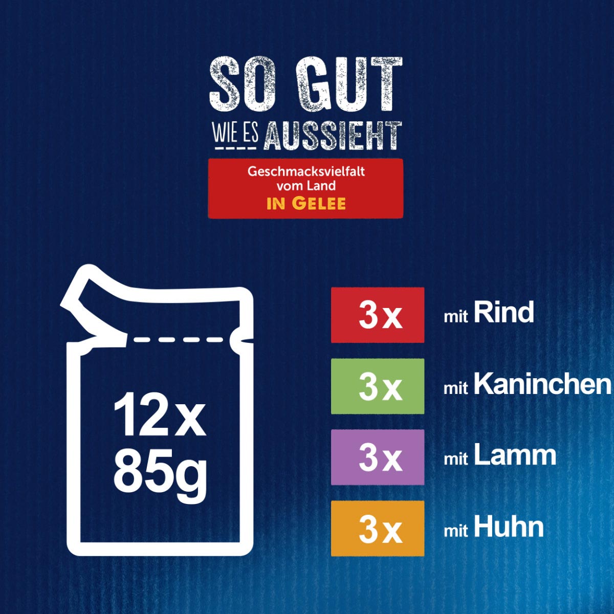 FELIX So gut wie es aussieht in Gelee Geschmacksvielfalt vom Land 12x85g